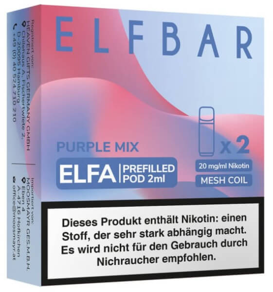 ELFA Purple Mix Sun Pod`s | 2 Stk.