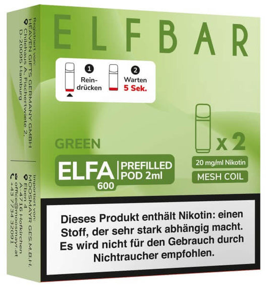 ELFA Green Pod`s | 2 Stk.