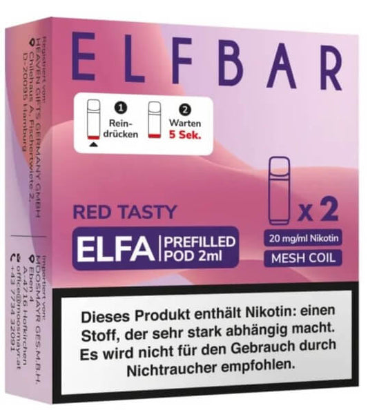 ELFA Red Tasty Pod`s | 2 Stk.